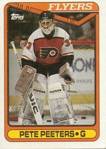 #109 Pete Peeters - Philadelphia Flyers - 1990-91 Topps Hockey