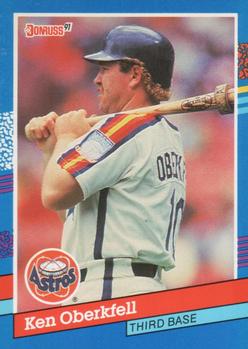 #109 Ken Oberkfell - Houston Astros - 1991 Donruss Baseball
