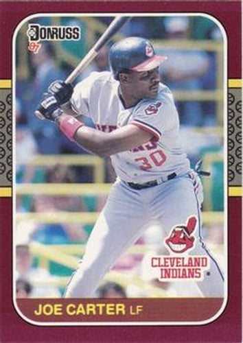 #109 Joe Carter - Cleveland Indians - 1987 Donruss Opening Day Baseball