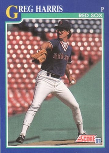 #109 Greg Harris - Boston Red Sox - 1991 Score Baseball