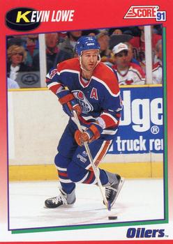 #109 Kevin Lowe - Edmonton Oilers - 1991-92 Score Canadian Hockey