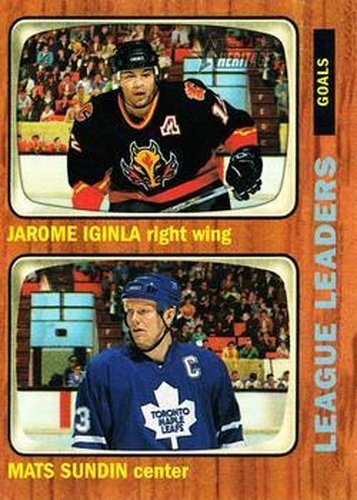 #109 Jarome Iginla / Mats Sundin - Calgary Flames / Toronto Maple leafs - 2002-03 Topps Heritage Hockey