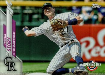 #109 Trevor Story - Colorado Rockies - 2020 Topps Opening Day Baseball
