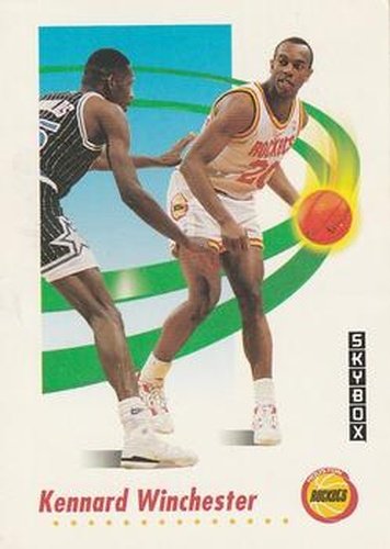 #109 Kennard Winchester - Houston Rockets - 1991-92 SkyBox Basketball