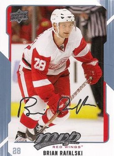 #109 Brian Rafalski - Detroit Red Wings - 2008-09 Upper Deck MVP Hockey