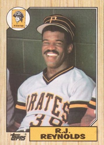 #109 R.J. Reynolds - Pittsburgh Pirates - 1987 Topps Baseball