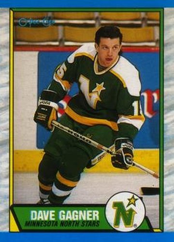 #109 Dave Gagner - Minnesota North Stars - 1989-90 O-Pee-Chee Hockey