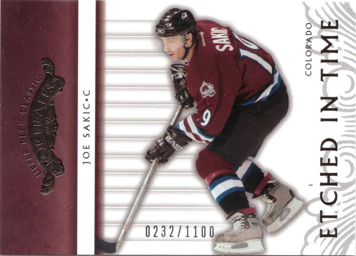 #109 Joe Sakic - Colorado Avalanche - 2003-04 Upper Deck Classic Portraits Hockey