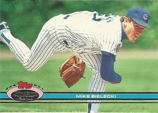 #109 Mike Bielecki - Chicago Cubs - 1991 Stadium Club Baseball