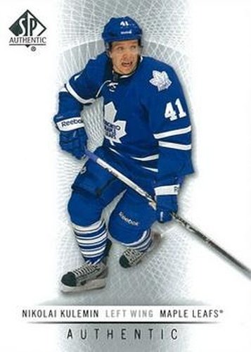 #109 Nikolai Kulemin - Toronto Maple Leafs - 2012-13 SP Authentic Hockey