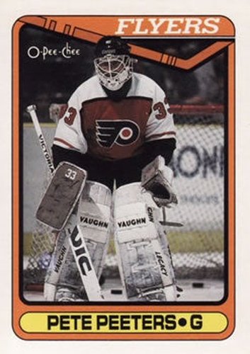 #109 Pete Peeters - Philadelphia Flyers - 1990-91 O-Pee-Chee Hockey
