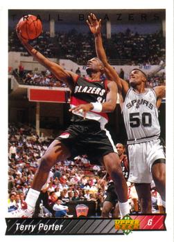 #109 Terry Porter - Portland Trail Blazers - 1992-93 Upper Deck Basketball