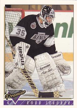 #109 Robb Stauber - Los Angeles Kings - 1993-94 Topps Premier Hockey