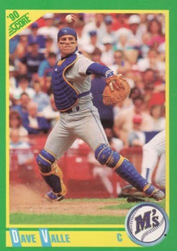 #109 Dave Valle - Seattle Mariners - 1990 Score Baseball