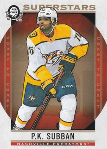 #109 P.K. Subban - Nashville Predators - 2018-19 O-Pee-Chee Coast to Coast Hockey