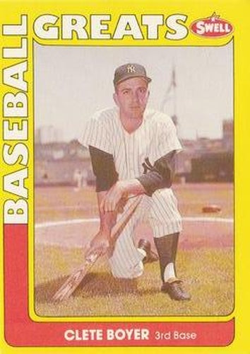#109 Clete Boyer - New York Yankees - 1991 Swell Baseball Greats