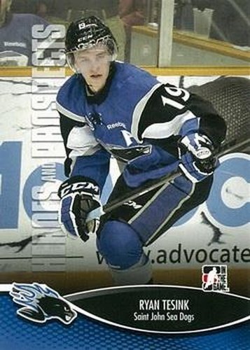 #109 Ryan Tesink - Saint John Sea Dogs - 2012-13 In The Game Heroes and Prospects Hockey