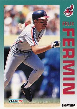 #109 Felix Fermin - Cleveland Indians - 1992 Fleer Baseball