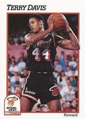 #109 Terry Davis - Miami Heat - 1991-92 Hoops Basketball