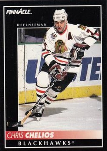 #109 Chris Chelios - Chicago Blackhawks - 1992-93 Pinnacle Canadian Hockey