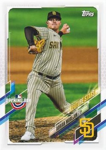#109 Adrian Morejon - San Diego Padres - 2021 Topps Opening Day Baseball