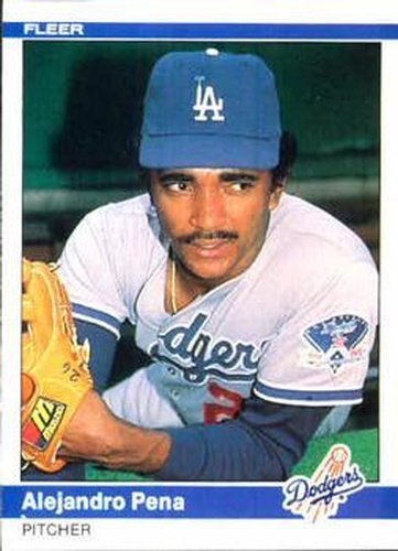 #109 Alejandro Pena - Los Angeles Dodgers - 1984 Fleer Baseball