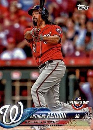 #109 Anthony Rendon - Washington Nationals - 2018 Topps Opening Day Baseball