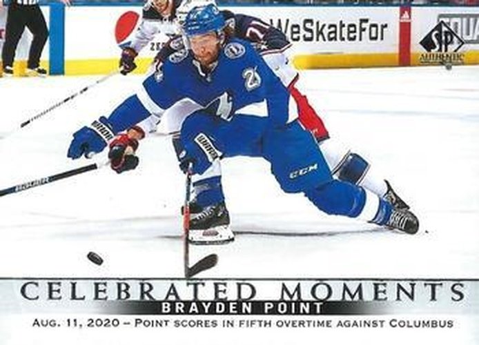 #109 Brayden Point - Tampa Bay Lightning - 2020-21 SP Authentic Hockey