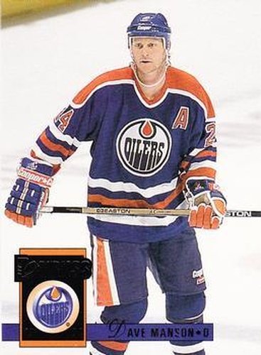 #109 Dave Manson - Edmonton Oilers - 1993-94 Donruss Hockey