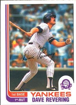 #109 Dave Revering - New York Yankees - 1982 O-Pee-Chee Baseball