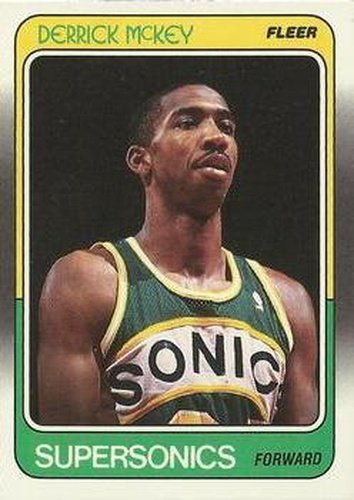 #109 Derrick McKey - Seattle SuperSonics - 1988-89 Fleer Basketball