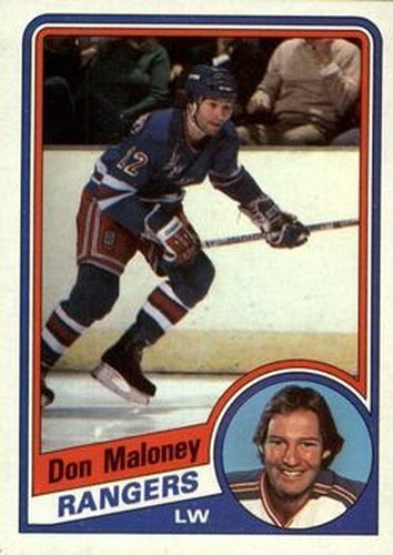 #109 Don Maloney - New York Rangers - 1984-85 Topps Hockey