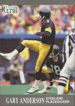 #109 Gary Anderson - Pittsburgh Steelers - 1991 Ultra Football
