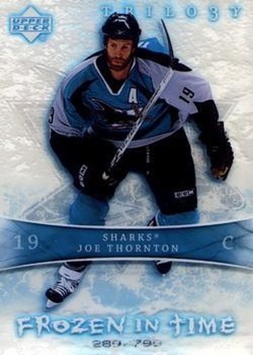#109 Joe Thornton - San Jose Sharks - 2007-08 Upper Deck Trilogy Hockey