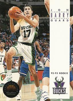 #109 Jon Barry - Milwaukee Bucks - 1993-94 SkyBox Premium Basketball