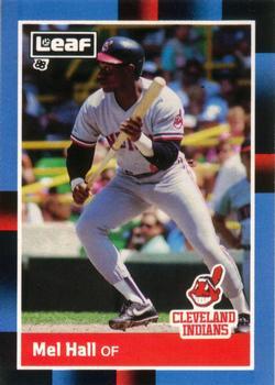 #109 Mel Hall - Cleveland Indians - 1988 Leaf Baseball