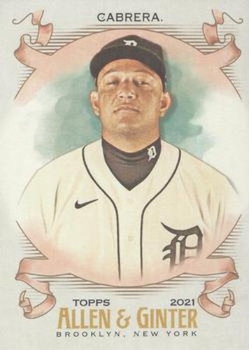 #109 Miguel Cabrera - Detroit Tigers - 2021 Topps Allen & Ginter Baseball