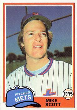 #109 Mike Scott - New York Mets - 1981 Topps Baseball