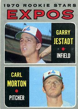 #109 Expos 1970 Rookie Stars Garry Jestadt / Carl Morton - Montreal Expos - 1970 Topps Baseball