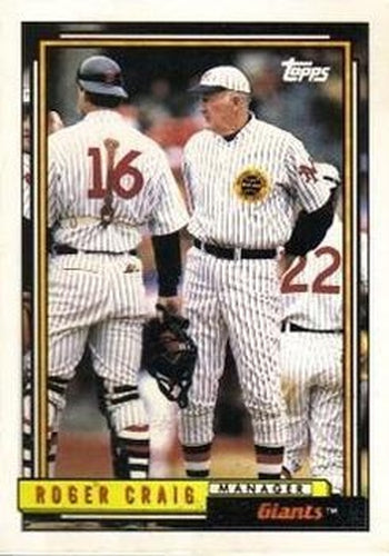 #109 Roger Craig - San Francisco Giants - 1992 Topps Baseball