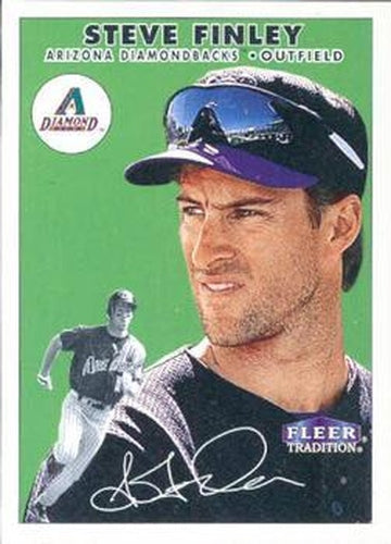 #109 Steve Finley - Arizona Diamondbacks - 2000 Fleer Tradition Baseball