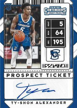 #109 Ty-Shon Alexander - Creighton Bluejays - 2020 Panini Contenders Draft Picks Basketball