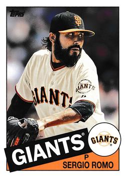 #109 Sergio Romo - San Francisco Giants - 2013 Topps Archives Baseball