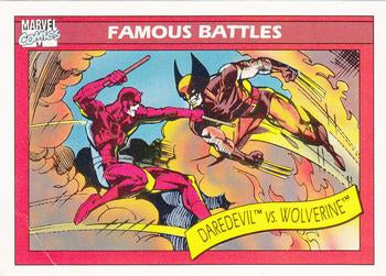 #109 Daredevil vs. Wolverine - 1990 Impel Marvel Universe
