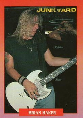 #109 Brian Baker - 1991 Brockum Rock Cards