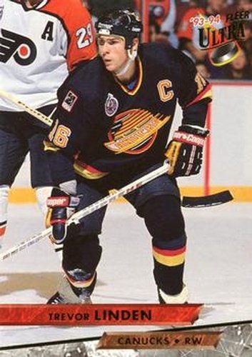 #109 Trevor Linden - Vancouver Canucks - 1993-94 Ultra Hockey