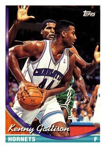 #109 Kenny Gattison - Charlotte Hornets - 1993-94 Topps Basketball