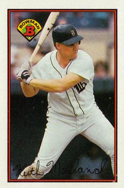#109 Keith Moreland - Detroit Tigers - 1989 Bowman Baseball