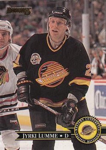 #109 Jyrki Lumme - Vancouver Canucks - 1995-96 Donruss Hockey