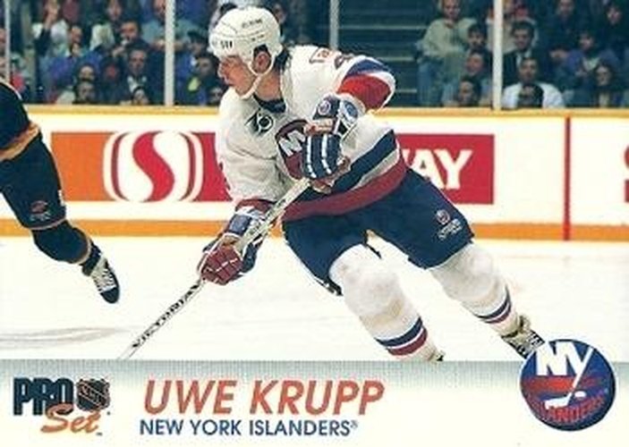 #109 Uwe Krupp - New York Islanders - 1992-93 Pro Set Hockey